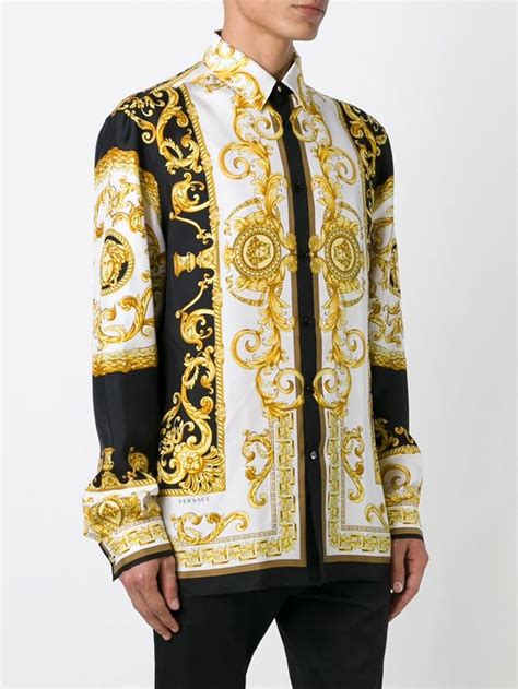 versace shirt goud|Versace Shirts for Men .